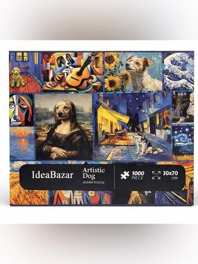 IdeaBazar Artistic Dog 1000 Piece Puzzle Complete Dogs Art Jigsaw 50x70cm